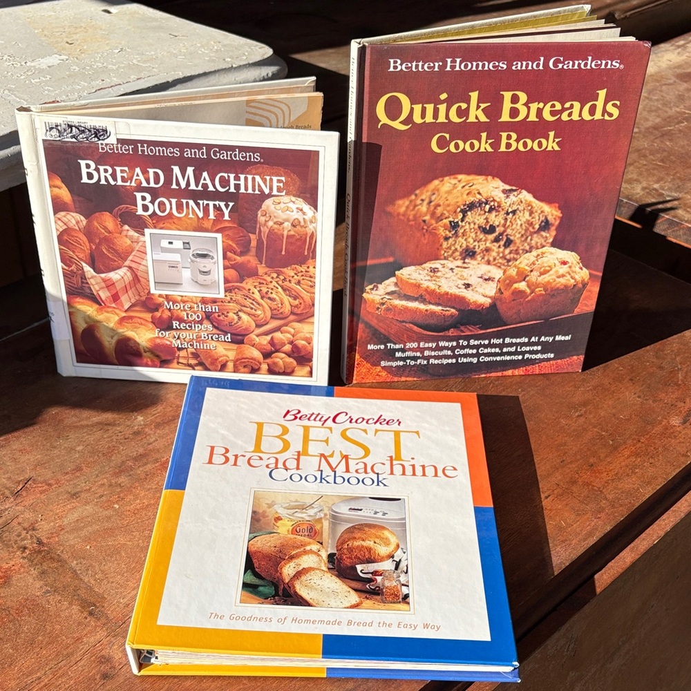 Better Homes and Gardens and Betty Crocker Bread Cookbooks Set of 3